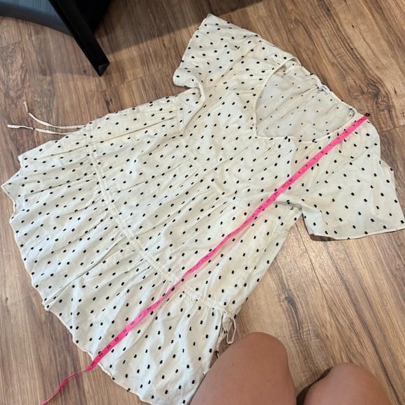 Madewell Lorelei Mini Dress in Clip Dot  Polka Dot Short Sleeve Dress - Picture 8 of 11